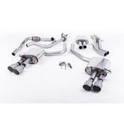 Load image into Gallery viewer, Milltek Resonated Quad-Tip Cat-Back – Fits Audi S4/S5 B9 (2016–2026)