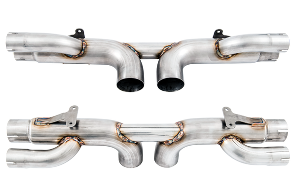 AWE Tuning AWE Center Muffler Delete for Porsche 991.1 / 991.2 GT3 / RS - Chrome Silver Tips