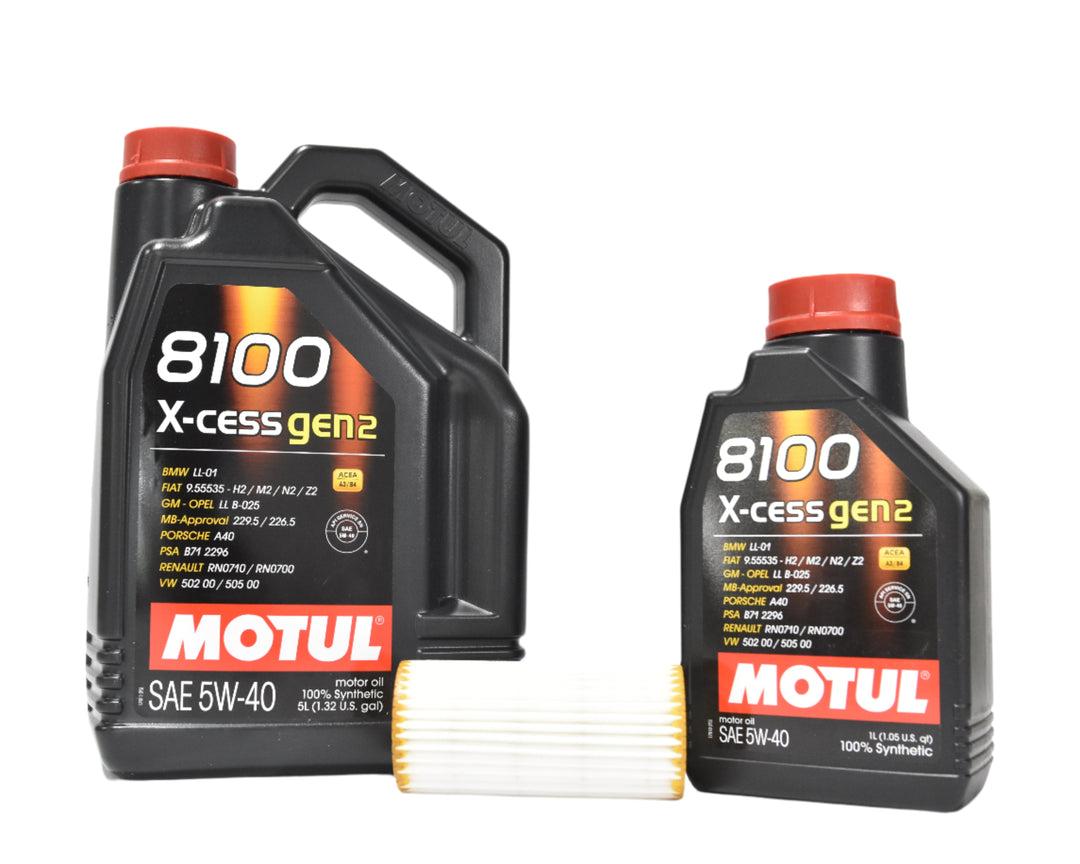 VW 2.0T MK7 Motul X-Cess 5W40 Oil Change Kit