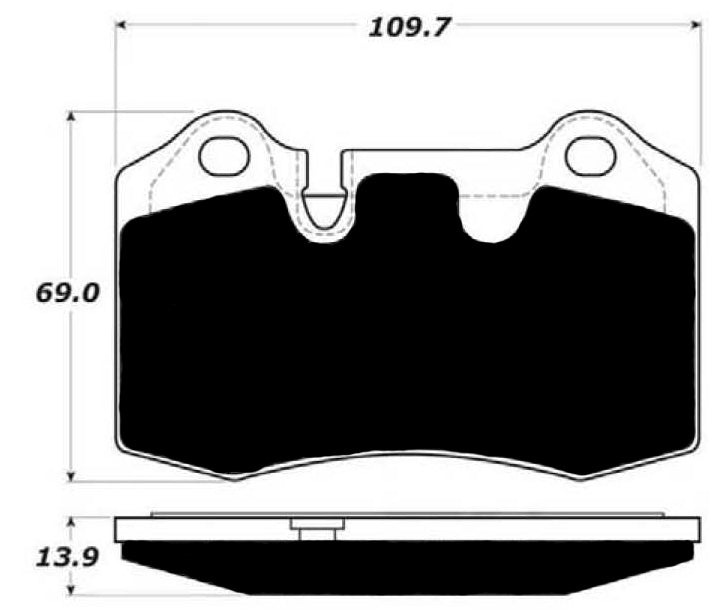 Porterfield R-4 00-09 S2000 Front Brake Pads main image 0