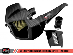 AWE Tuning AWE AirGate Carbon Intake for Audi / VW MQB (1.8T / 2.0T) - With Lid