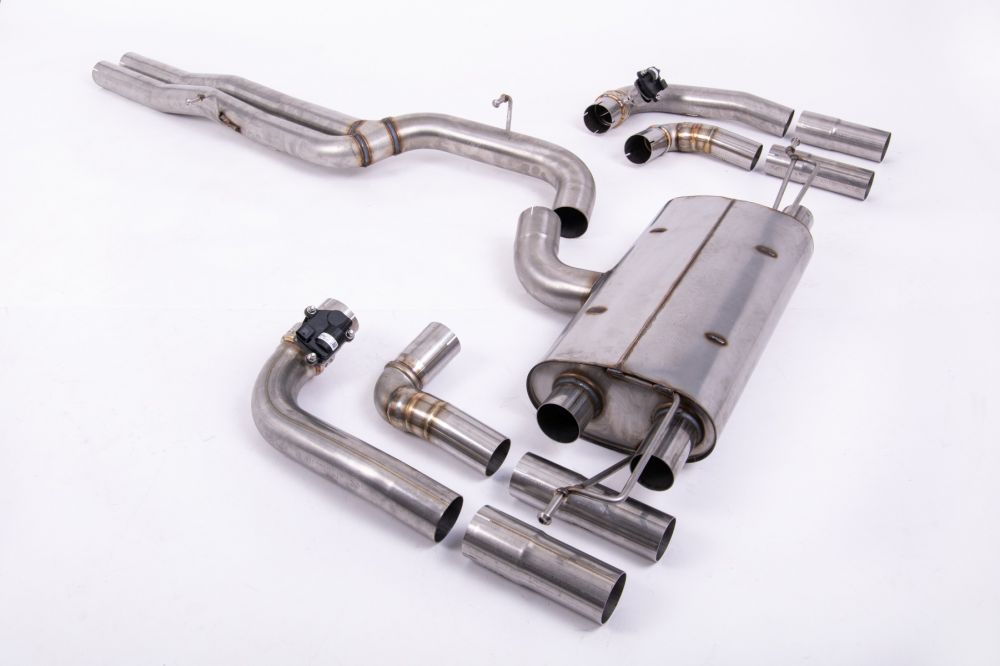 Milltek 80mm Race Non-Resonated Cat-Back – Valved – Fits Audi RS3 8Y Sedan/Sportback (2021+)