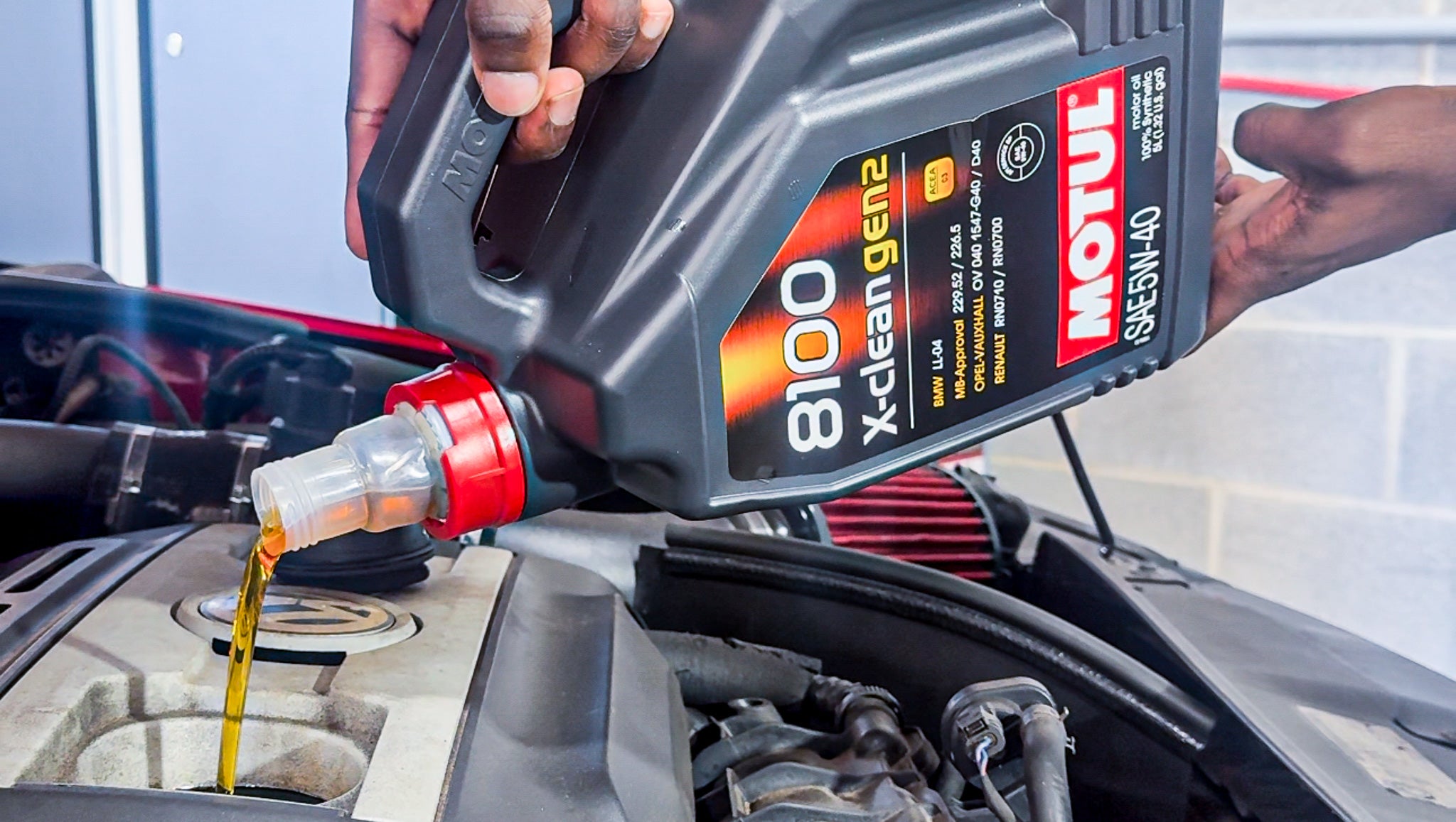 EZT Motul Oil Change on John's MK6 GLI