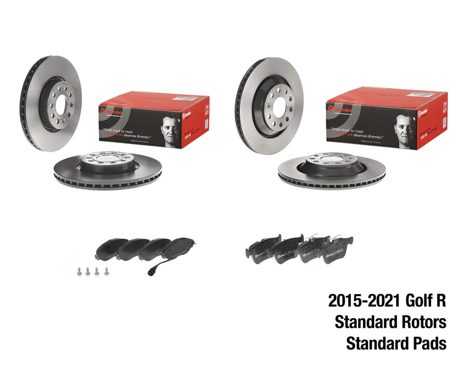 Brembo Brake Kit – VW MK7 / MK7.5 Golf R (2015–2021) – Front & Rear Rotors + Pads