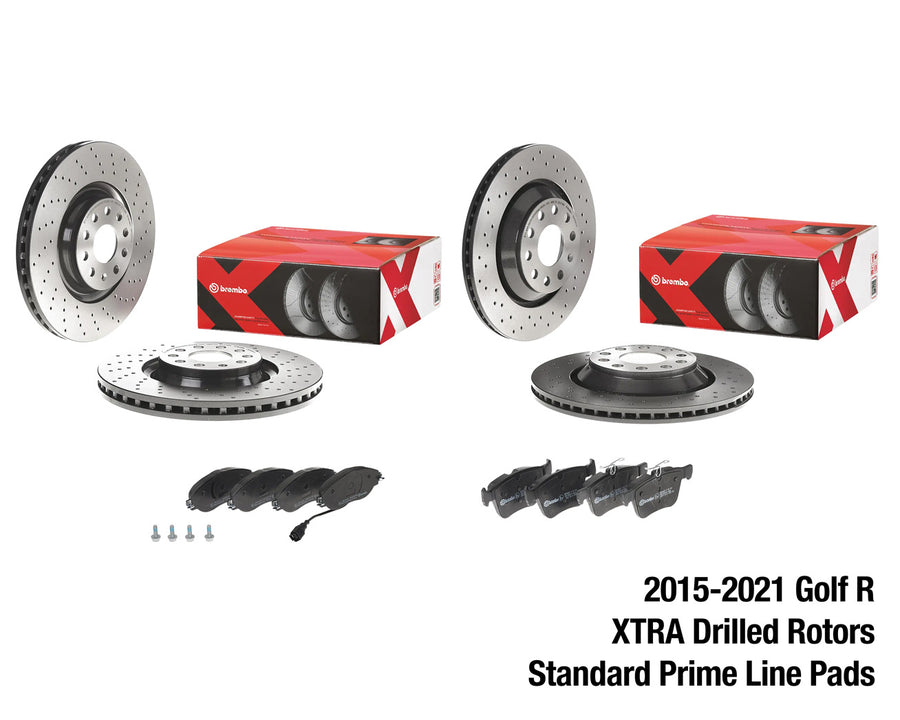Brembo Brake Kit – VW MK7 / MK7.5 Golf R (2015–2021) – Front & Rear Rotors + Pads