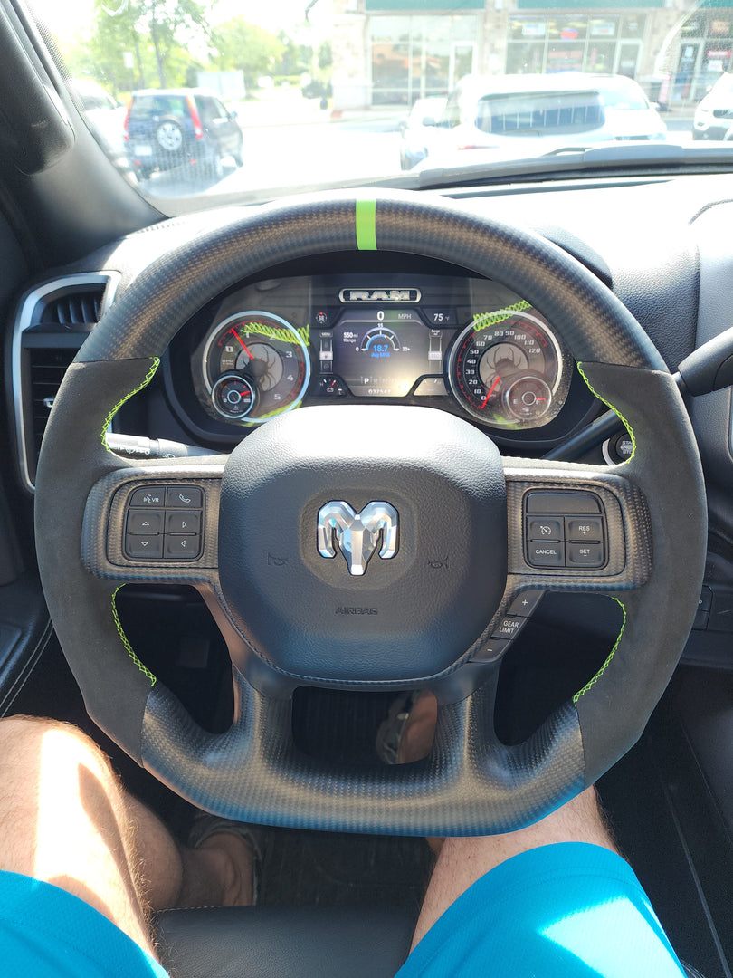 Dodge Ram 2019+ Carbon Edition Steering Wheel