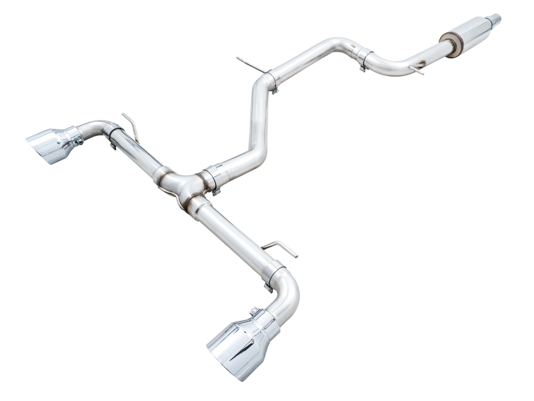 AWE Tuning AWE Track Edition Exhaust for VW MK8 GTI - Chrome Silver Tips