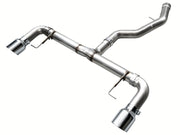 AWE Tuning 19-23 BMW 330i / 21-23 BMW 430i Base G2X Track Edition Axle-Back Exhaust - Chrome Silver | 3020-32429