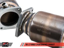 AWE Tuning AWE Performance Exhaust and High-Flow Cat Sections for Porsche 991.2 Turbo - Stock Tips