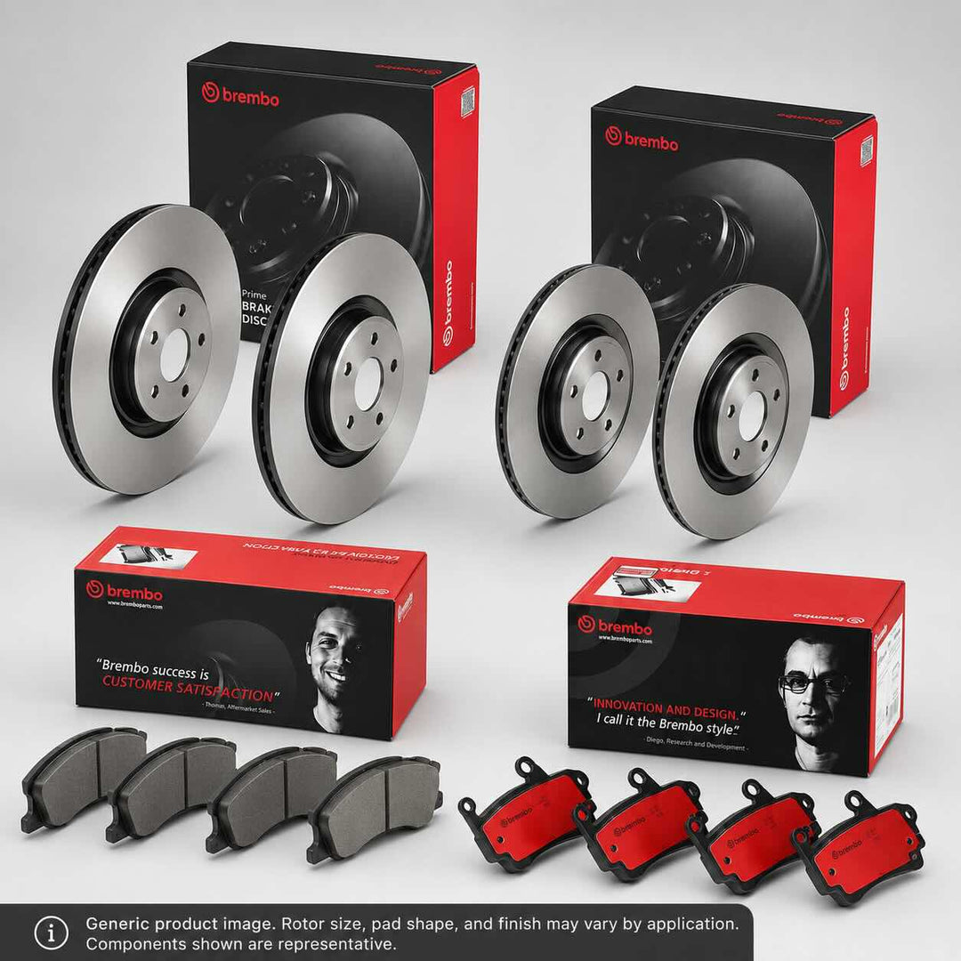 Brembo Brake Kit – VW Atlas Cross Sport (2020-2022) – Front & Rear Rotors + Pads