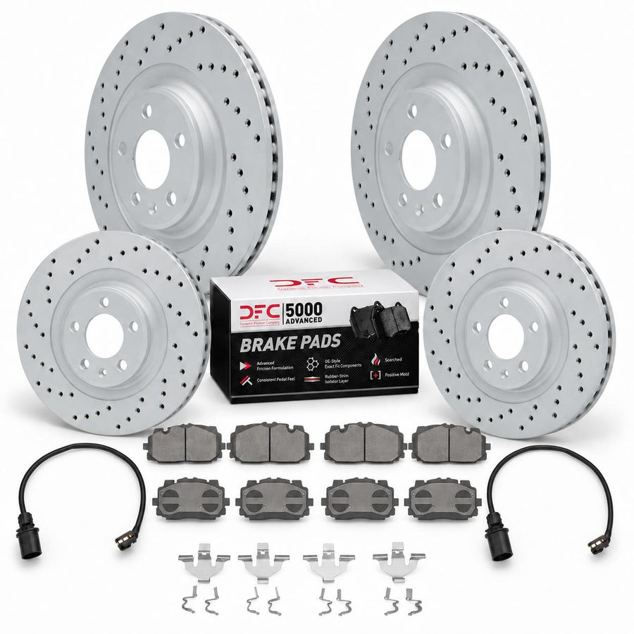DFC GeoPerformance Drilled Brake Kit – Audi B9 S5 / S5 Sportback (2018–2025) – Front & Rear