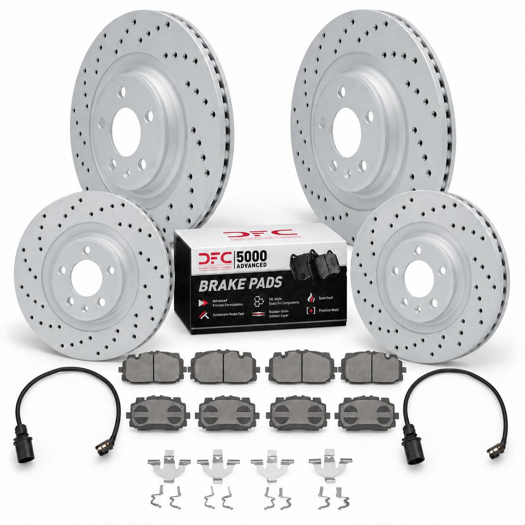 DFC GeoPerformance Drilled Brake Kit – Audi B9 S5 / S5 Sportback (2018–2025) – Front & Rear