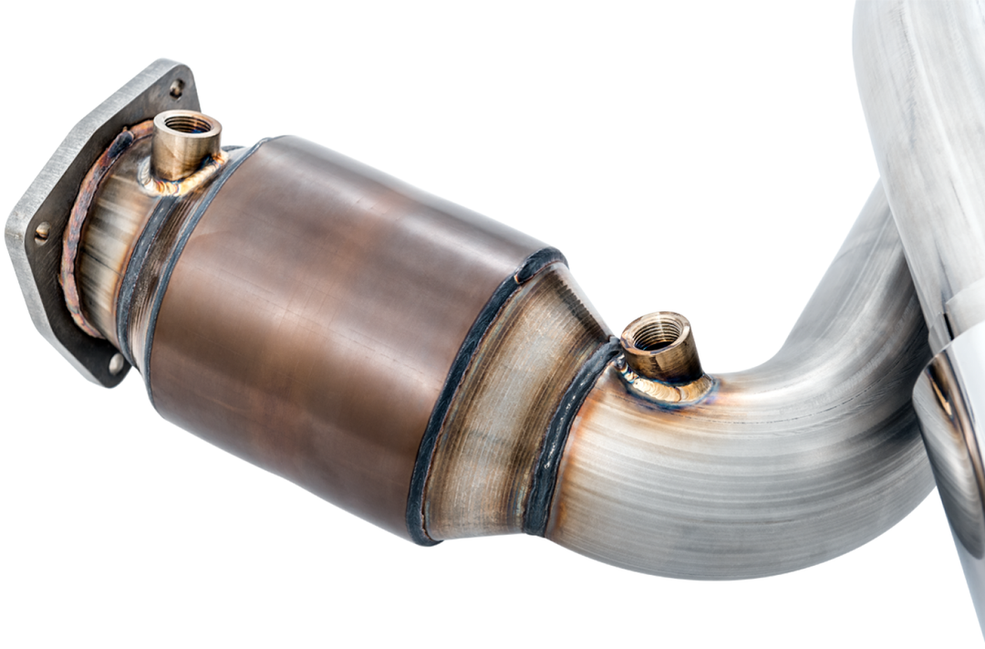 AWE Tuning AWE Performance Exhaust and High-Flow Cat Sections for Porsche 991.2 Turbo - Stock Tips