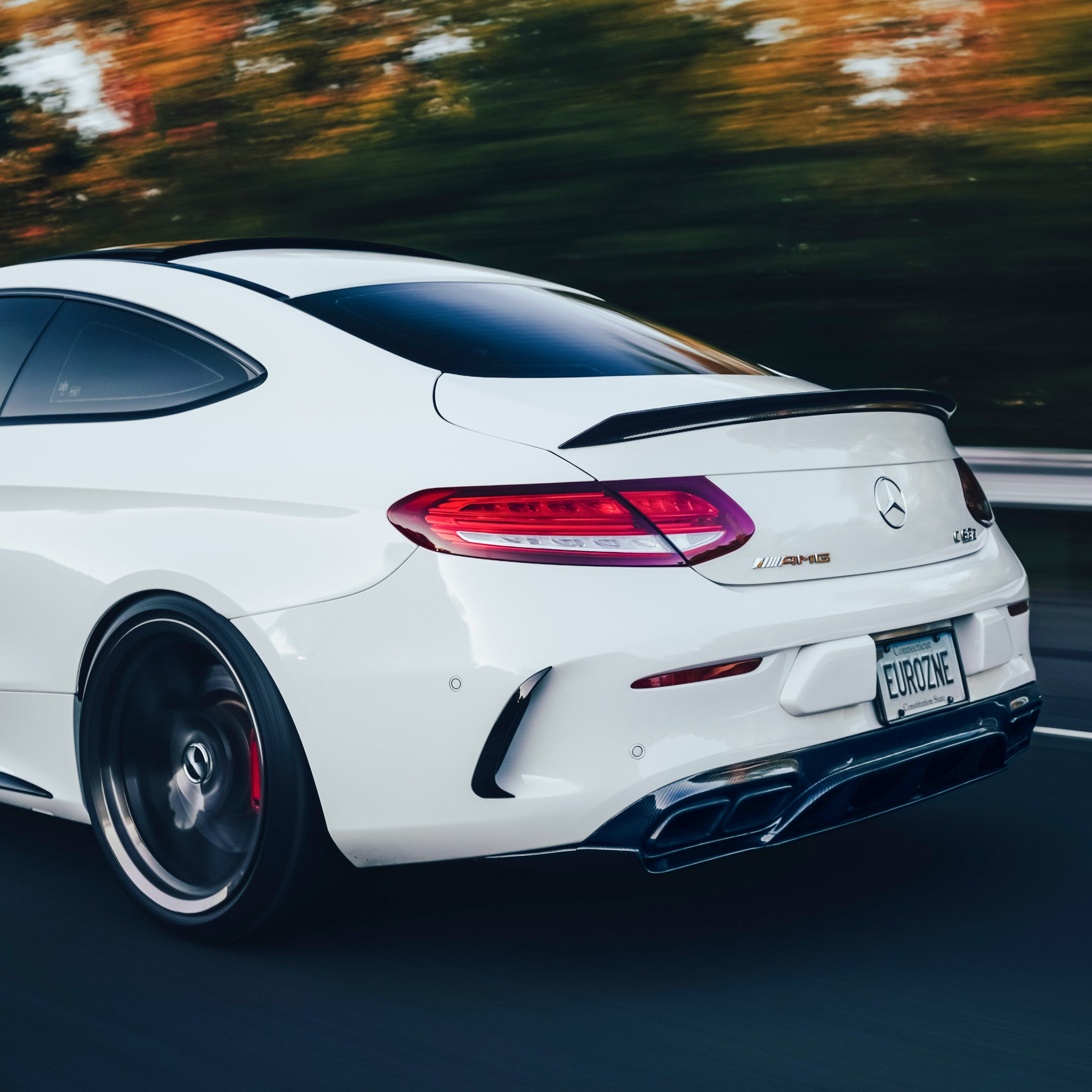 Mercedes C63/C63s Edition One Style Carbon Fiber Rear Diffuser ...