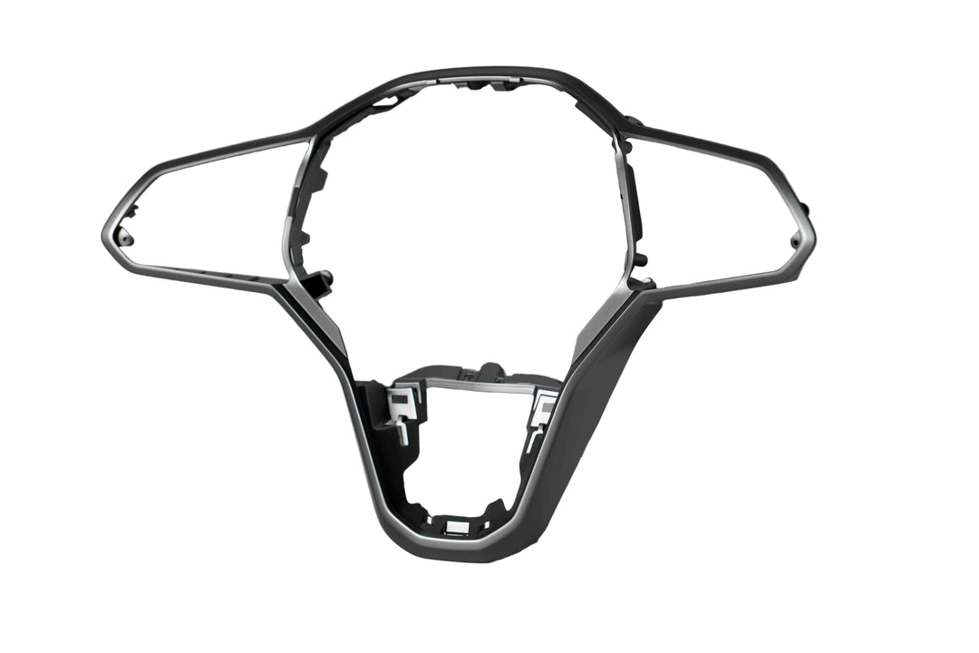 VW MK8 Haptic Button Steering Wheel Trim (silver)