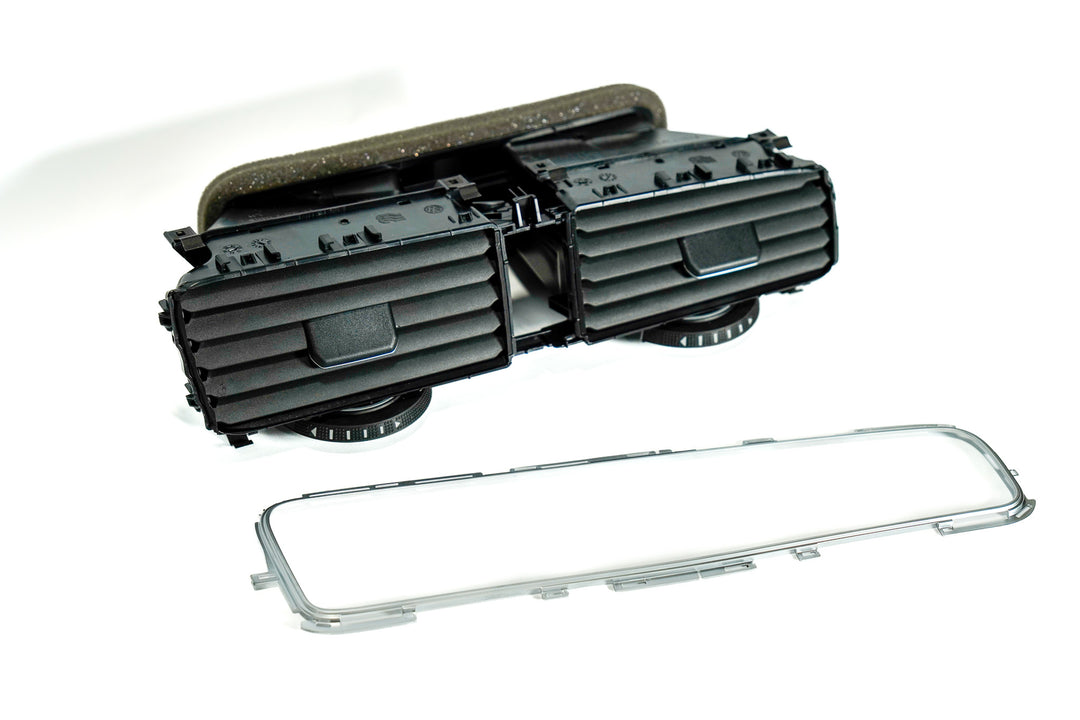 VW MK7 Center Vent Assembly with Silver Trim Ring