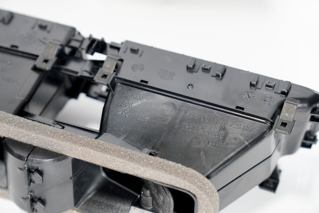 VW MK7 Center Vent Assembly with Silver Trim Ring