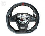 Load image into Gallery viewer, In Stock EZT Steering Wheel – Mercedes W205 AMG – Gloss Carbon + Perforated Leather