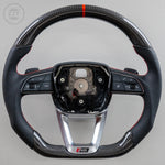 Load image into Gallery viewer, In Stock EZT Steering Wheel - Audi B9.5 | Gloss Carbon + Perforated Leather