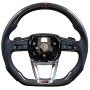 Load image into Gallery viewer, In Stock EZT Steering Wheel - Audi B9.5 | Gloss Carbon + Perforated Leather