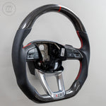 Load image into Gallery viewer, In Stock EZT Steering Wheel - Audi B9.5 | Gloss Carbon + Perforated Leather
