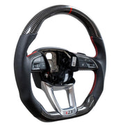Load image into Gallery viewer, In Stock EZT Steering Wheel - Audi B9.5 | Gloss Carbon + Perforated Leather