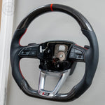 Load image into Gallery viewer, In Stock EZT Steering Wheel - Audi B9.5 | Gloss Carbon + Perforated Leather