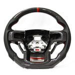 Load image into Gallery viewer, F150 Gen 13 Carbon-Perforated Steering Wheel (Pre-Built)
