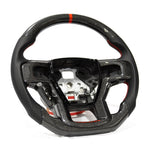 Load image into Gallery viewer, F150 Gen 13 Carbon-Perforated Steering Wheel (Pre-Built)
