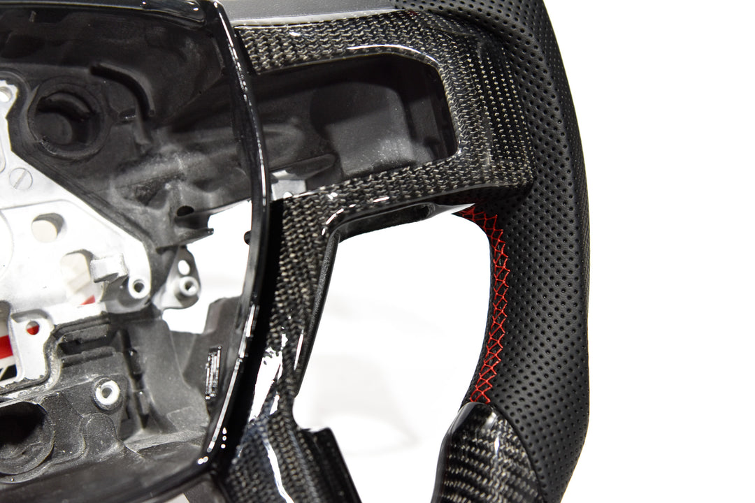 F150 Gen 13 Carbon-Perforated Steering Wheel (Pre-Built)