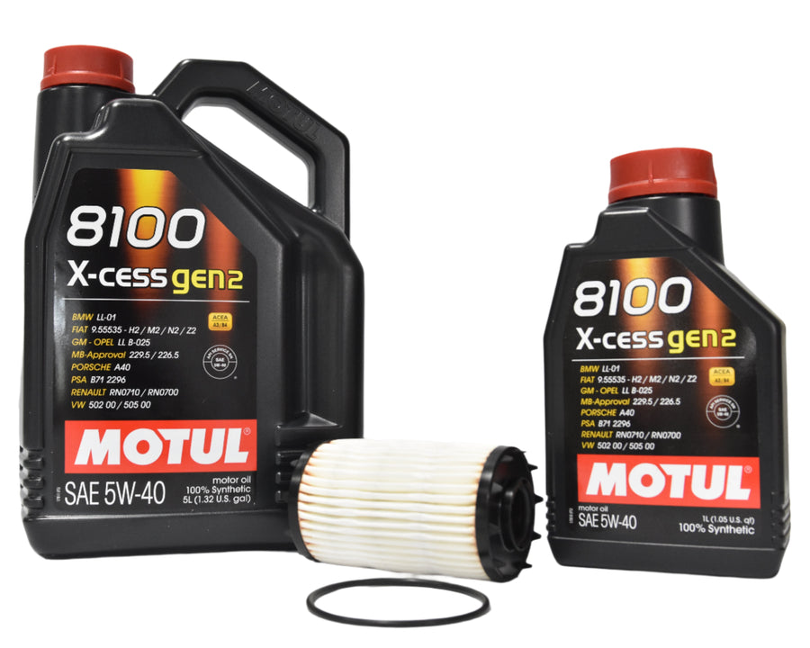 Audi B9 2.0T/3.0T Motul X-Cess 5W-40 Oil Change Kit