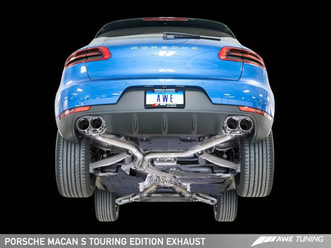 AWE Tuning AWE Touring Edition Exhaust System for Porsche Macan S / GTS / Turbo - Diamond Black 102mm Tips