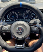 Load image into Gallery viewer, EZT Leather/Alcantara Custom Steering Wheel (VW MK7/MK7.5)
