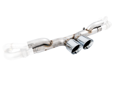 AWE Tuning AWE Center Muffler Delete for Porsche 991.1 / 991.2 GT3 / RS - Chrome Silver Tips