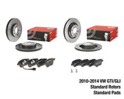 Load image into Gallery viewer, Brembo Brake Kit – VW MK6 GTI/GLI (2010-2014) – Front &amp; Rear Rotors + Pads