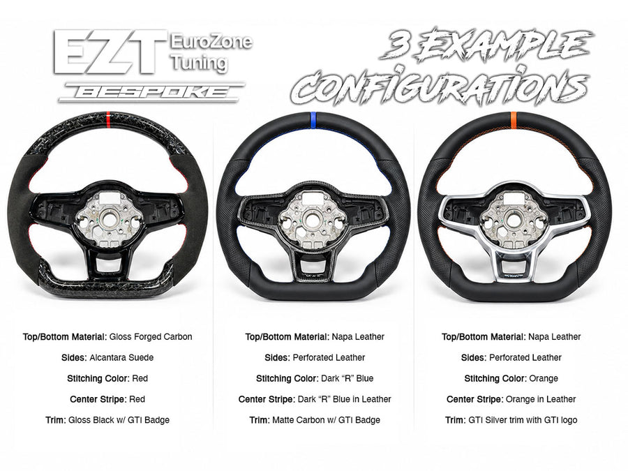 VW MK7/MK7.5 GTI / GOLF R / GLI Signature Custom Series Steering Wheel