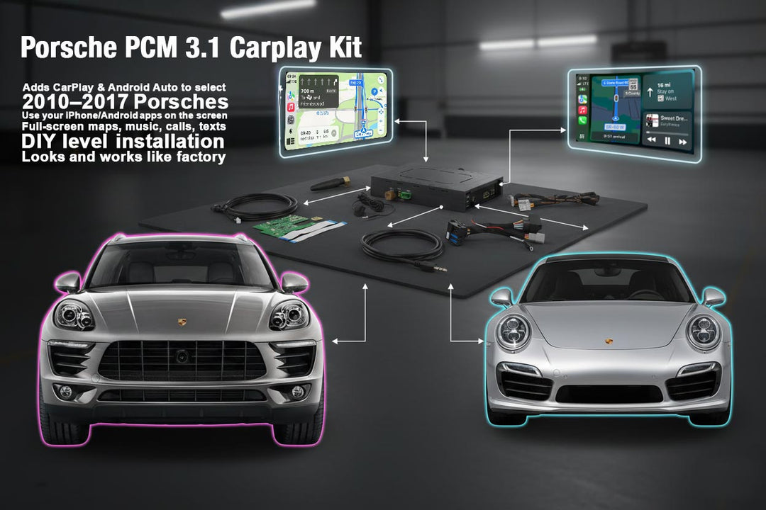 Porsche PCM3.1 CarPlay and Android Auto Kit