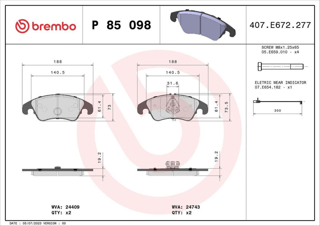 Brembo Brake Kit – Audi B9 S4 / S5 (2018–2023) – Front & Rear Rotors + Pads