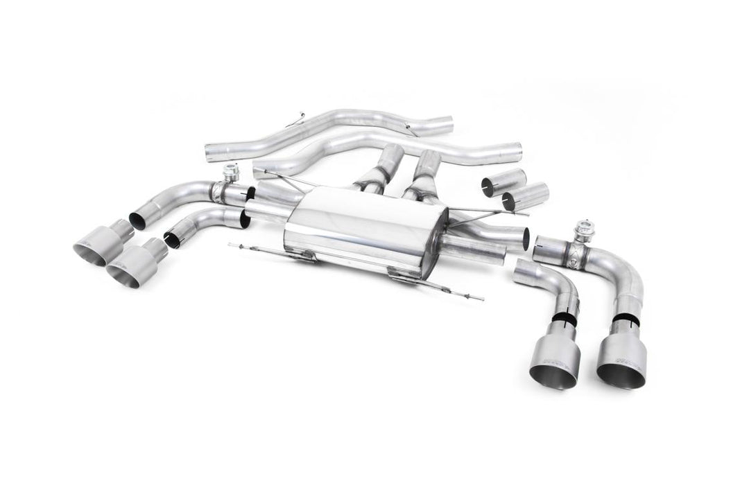 Milltek Alfa Romeo Giulia Quadrifoglio Front Pipe (2017 and later) - Valved - Titanium