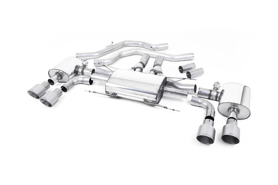 Milltek Alfa Romeo Giulia Quadrifoglio Front Pipe (2017 and later) - Valved / ECE Approved - Titanium