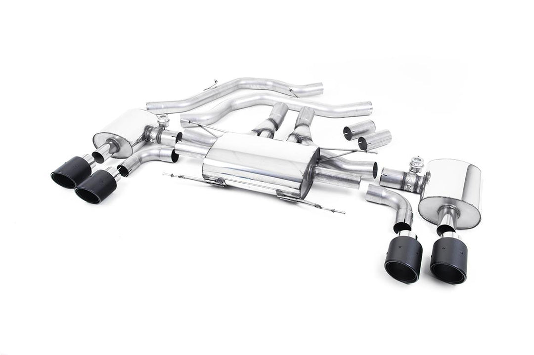 Milltek Alfa Romeo Giulia Quadrifoglio Front Pipe (2017 and later) - Valved / ECE Approved - Carbon
