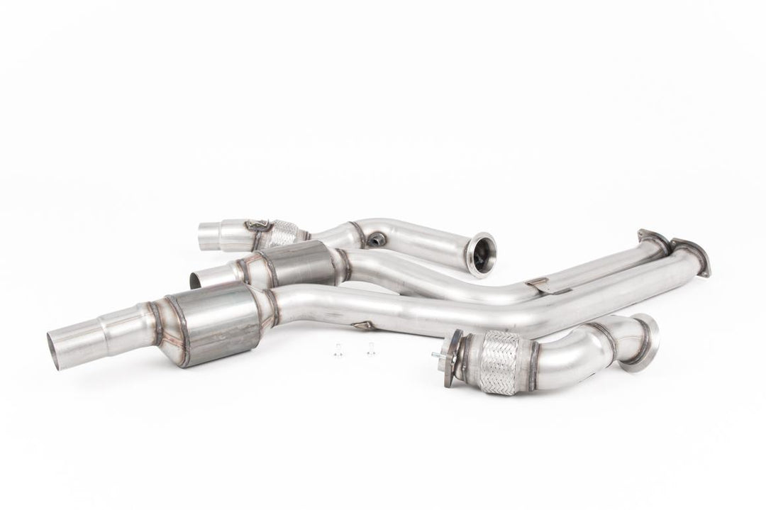 Milltek BMW F87 M2 Competition Sports Cat Downpipes (2018 and Later) - Hi-Flow Sports Cat / Race - Standard / No Tip Selection