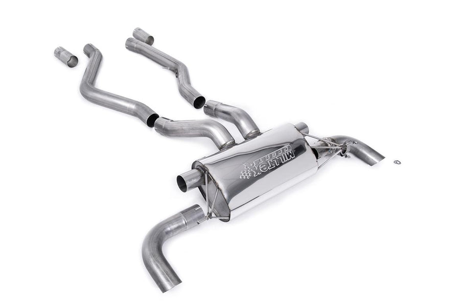 Milltek BMW G20 M340i Axle-Back (2021 and Later) - ECE Approved - Standard / No Tip Selection