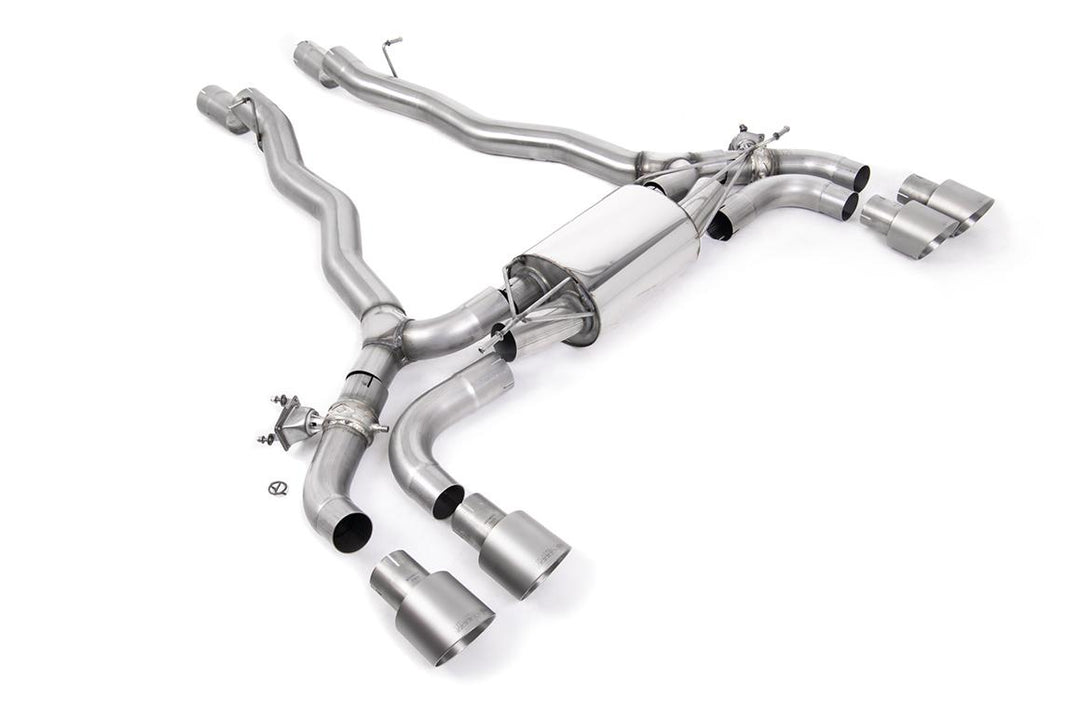 Milltek BMW F90 M5 Front Pipe / Exhaust (2019 and Later) - Front Pipe - Brushed Titanium