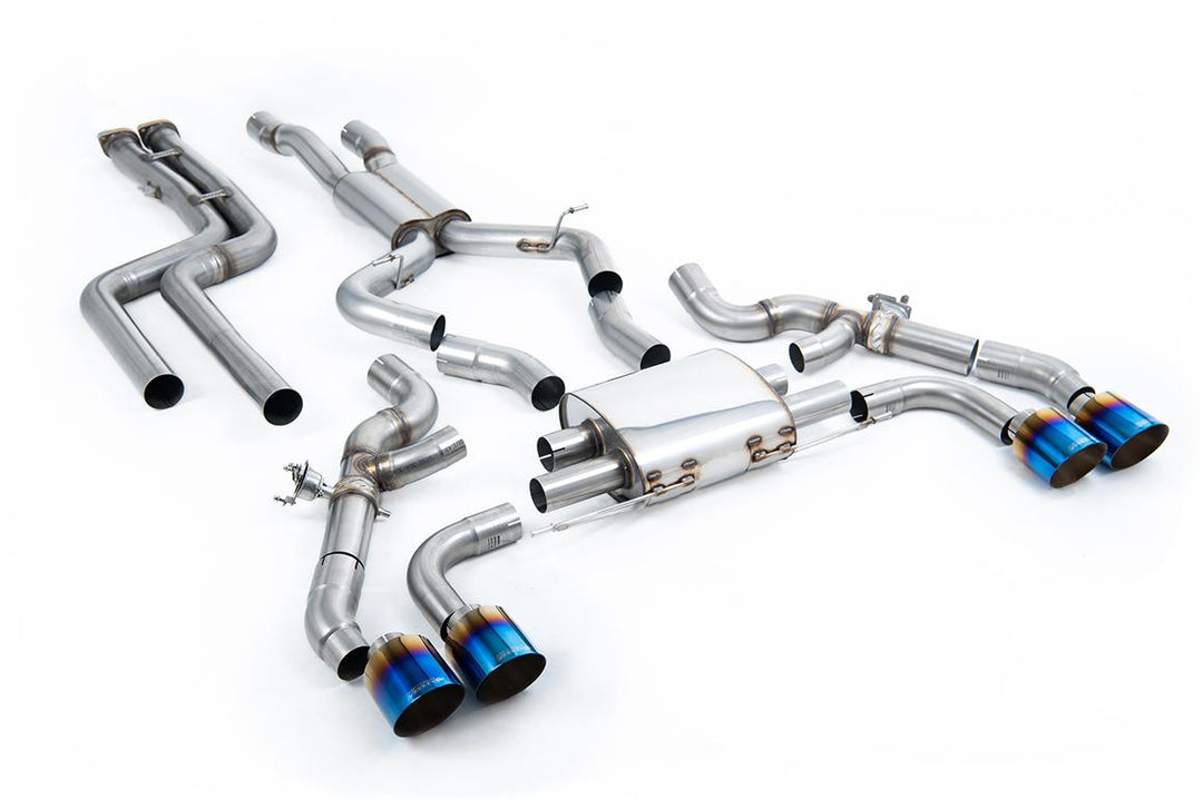 Milltek BMW X3M G01 Cat-Back (2022 and Later) - Non-Resonated - Titanium