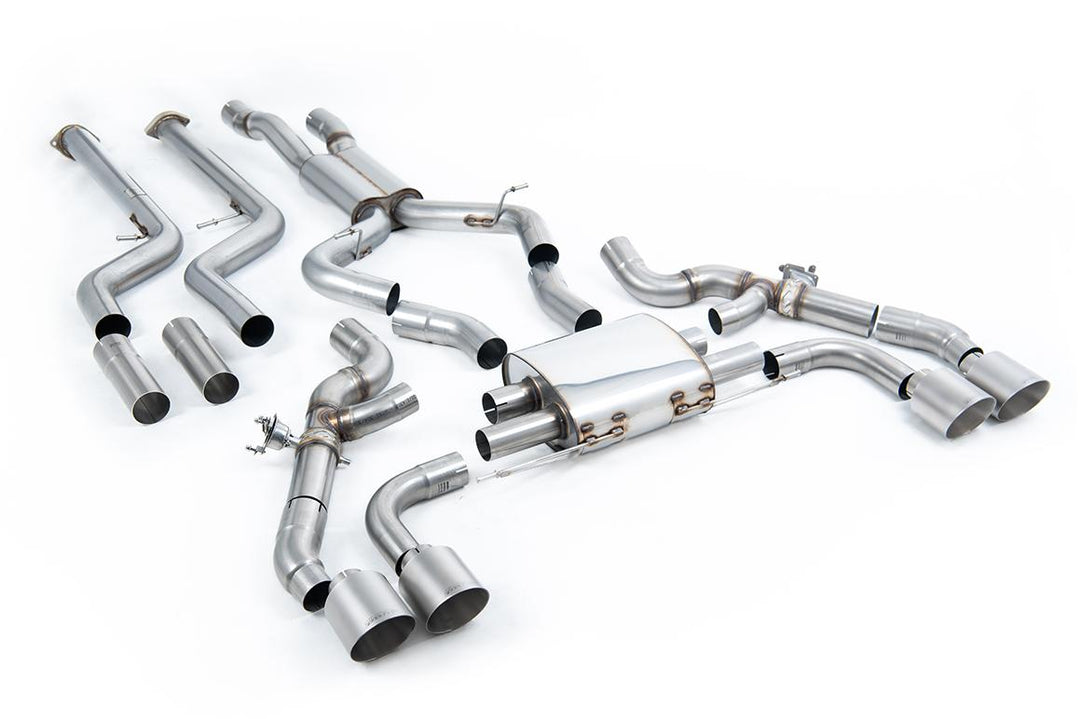 Milltek BMW X3M G01 Cat-Back (2022 and Later) - Resonated / Race - Titanium