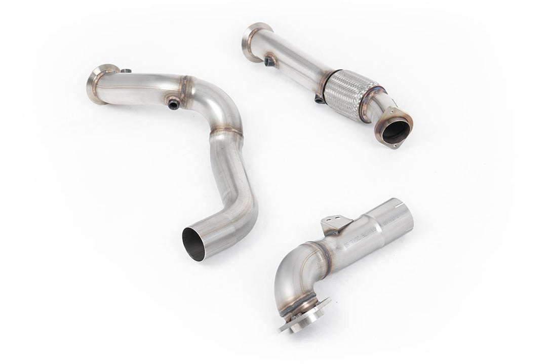 Milltek BMW G87 M2 Catless Downpipes (2023 and Later) - Catless / De-Cat (SSXBM1271) - Standard / No Tip Selection