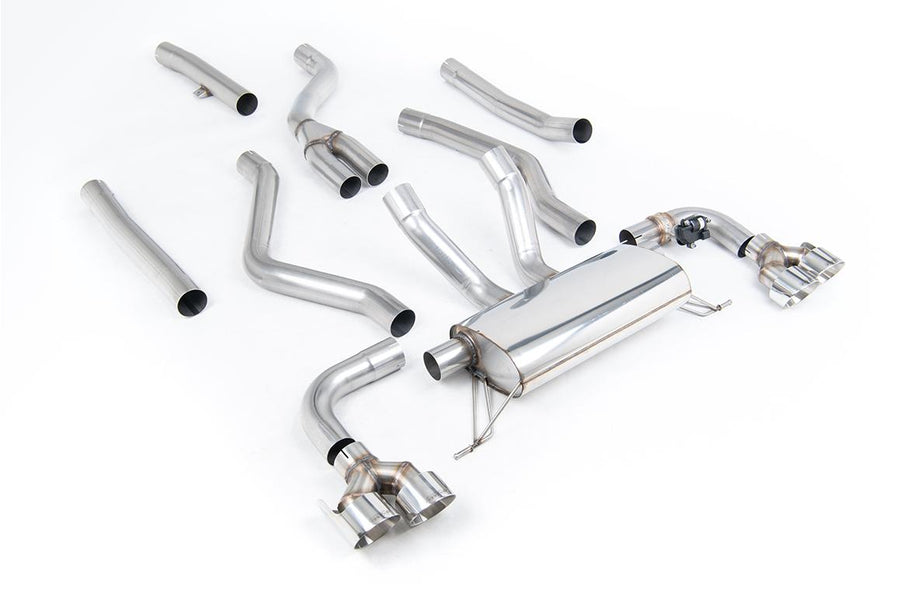 Milltek BMW G20 M340i Cat-Back (2021 and Later) - Race - Polished