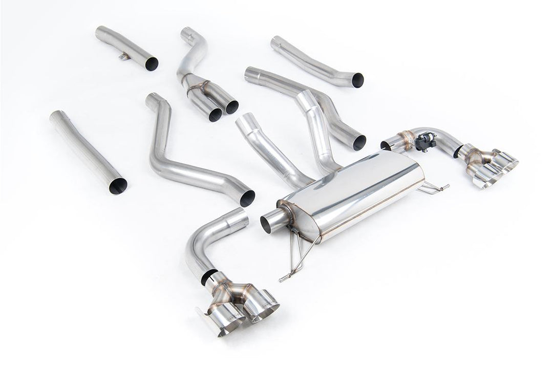 Milltek BMW G20 M340i Cat-Back (2021 and Later) - Race - Polished
