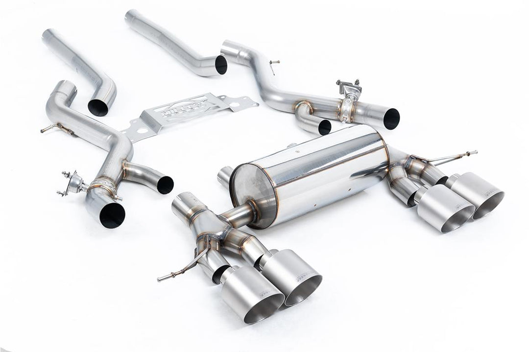 Milltek BMW G87 M2 Midpipe / Cat Bypass (2023 and Later) - Non-Resonated - Brushed Titanium